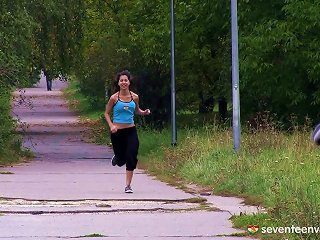 A Girl Out For A Jog Ends Up Going For A Ride On A Guy's Thick Cock Teen Video